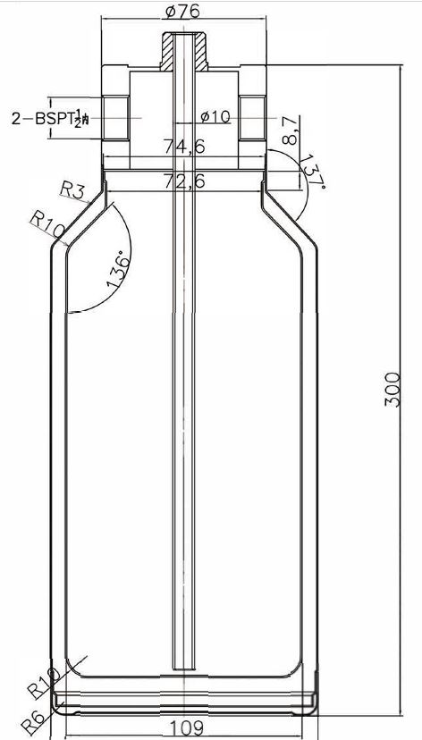 100% Stainless Steel, Double walled, Vacuum Insulated.